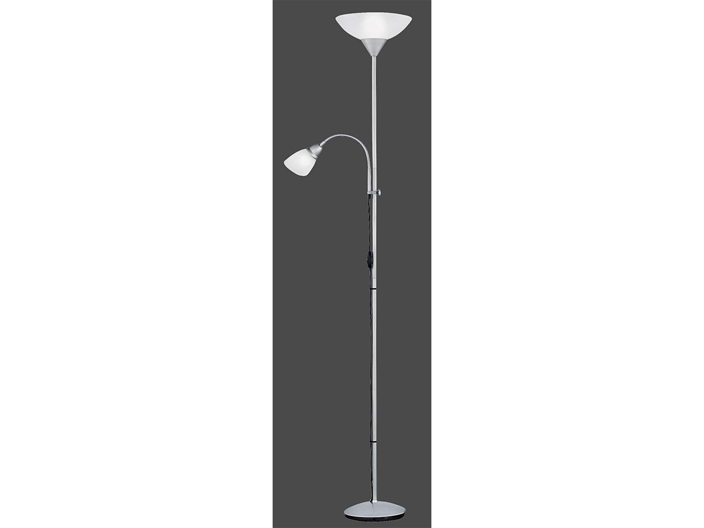 Moderne Standlampen mit rundem Schirm in weiß Deckenfluter fürs Wohnzimmerlampen
