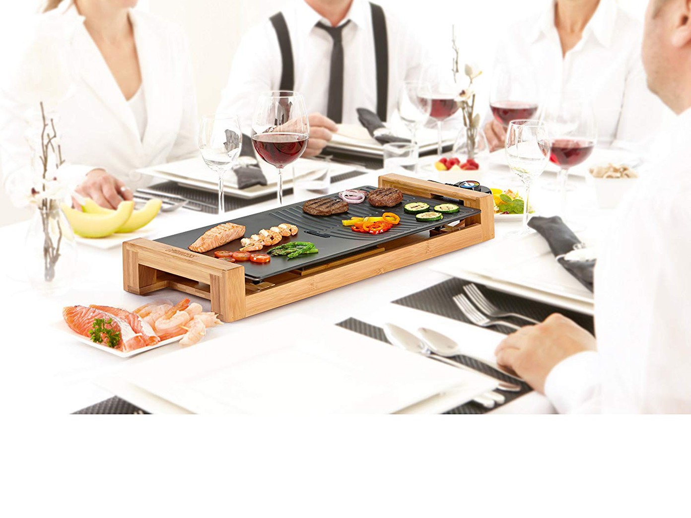 Antihaftbeschichtet 1800W Elektrogrill Balkon Teppan-Yaki einfache Reinigung