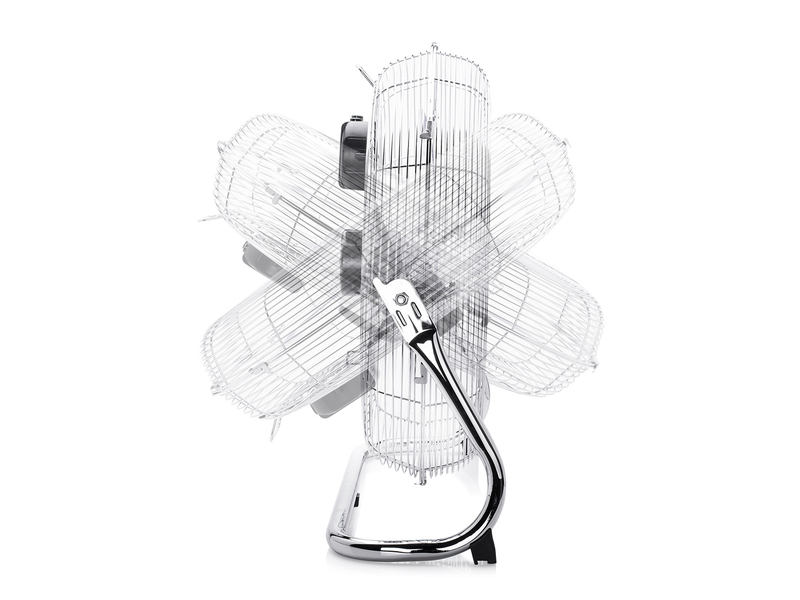 Deluxe Set Standventilator & Bodenventilator in Chrom 3 Stufen Ø 45cm