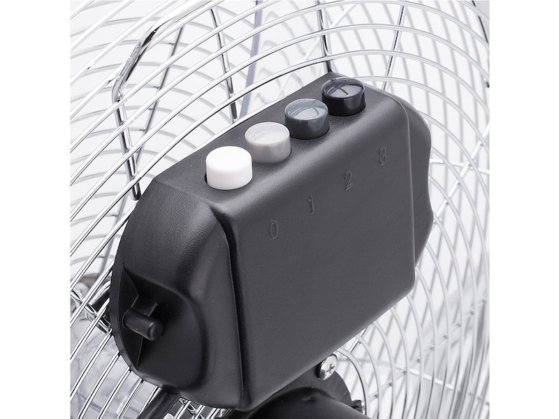 Deluxe Set Standventilator & Bodenventilator in Chrom 3 Stufen Ø 45cm