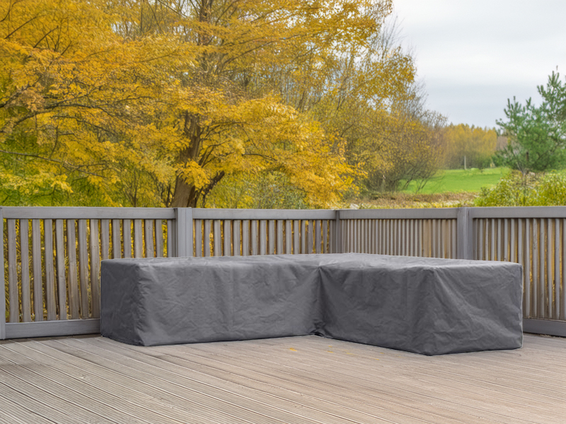 Wetterfeste Schutzhülle Abdeckung für L-förmiges Garten Lounge Set, 250x250x90cm