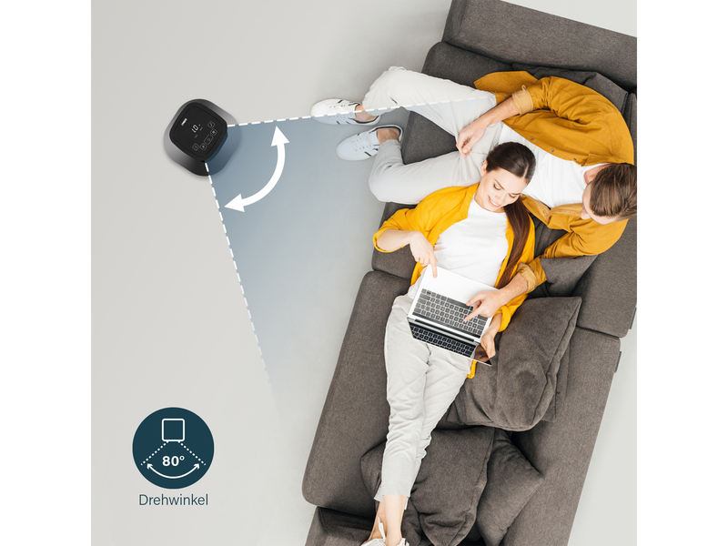 SMART Säulenventilator App gesteuert mit Timer & 3 Stufen 50 Watt