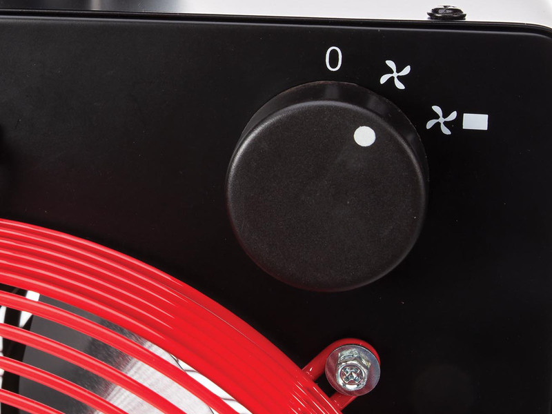 Heizlüfter 3300 Watt mit Thermostat & Luftschlauch, elektrische Werkstattheizung