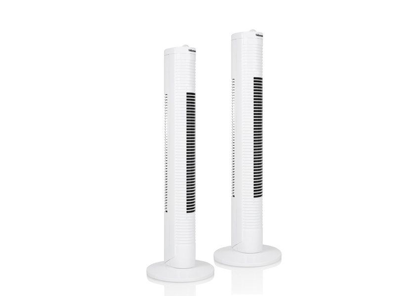 Turmventilator 2er SET mit Timer oszillierend 3 Stufen, 73cm hoch