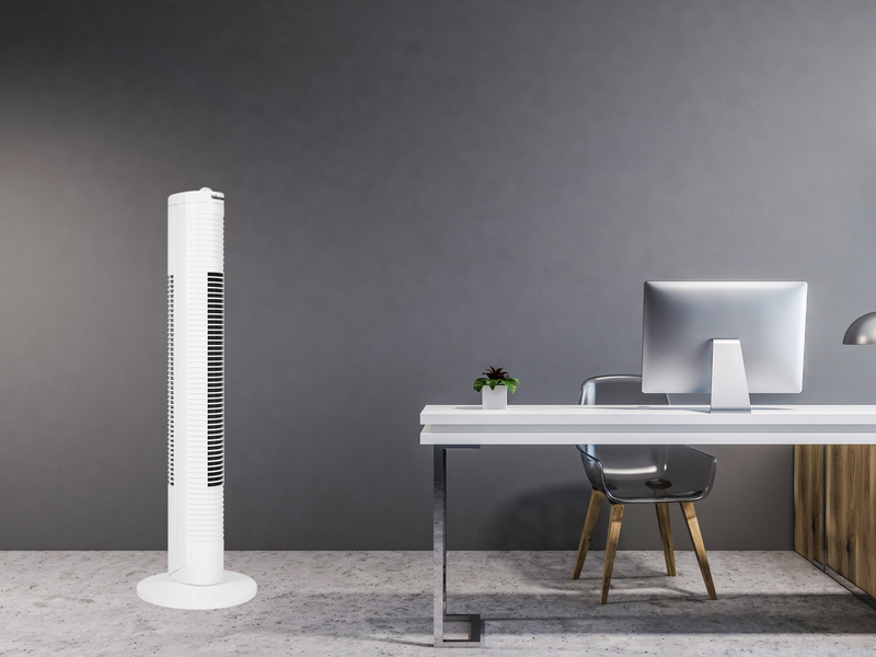 Turmventilator 2er SET mit Timer oszillierend 3 Stufen, 73cm hoch