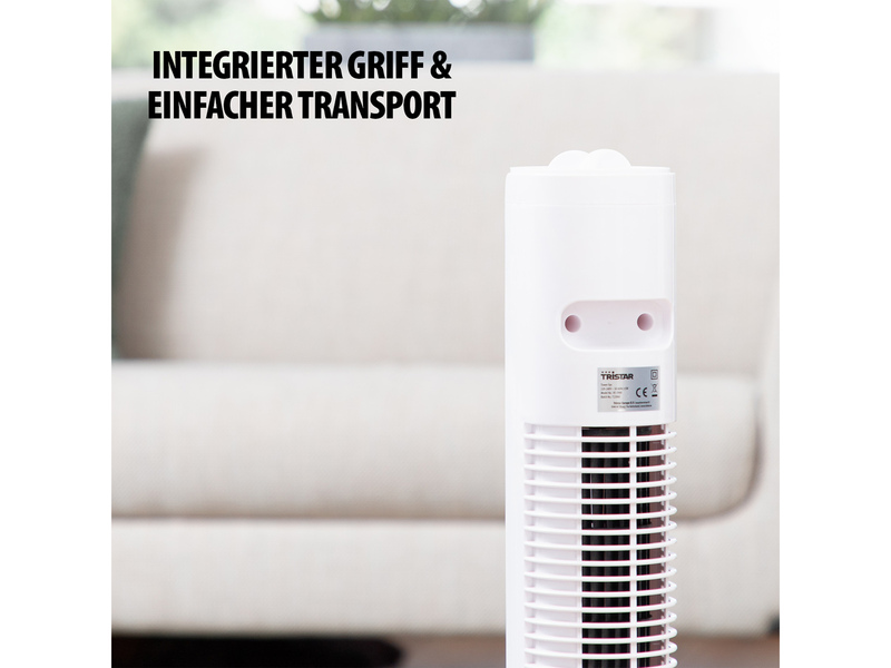 Turmventilator 2er SET mit Timer oszillierend 3 Stufen, 73cm hoch