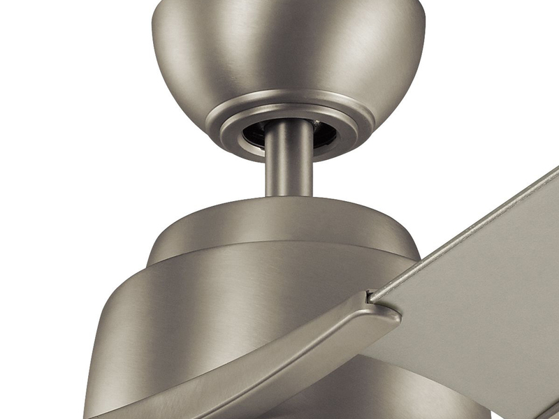 Deckenventilator ZEUS mit Licht und Fernbedienung, Silber, Ø 152cm