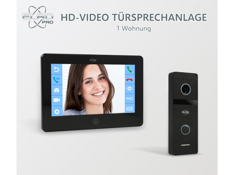 Video Türsprechanlage für 1 Familienhaus mit 7
