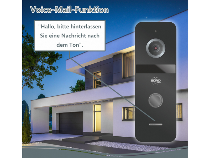 Video Türsprechanlage für 1 Familienhaus mit 7