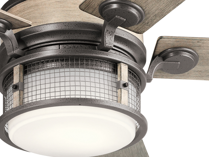 Deckenventilator mit Licht und Fernbedienung, Outdoor geeignet IP44, Ø 152cm
