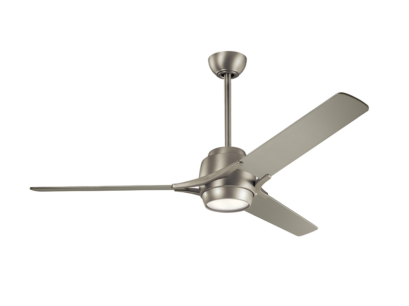 Deckenventilator mit Licht und Fernbedienung Silber, Ø 152cm