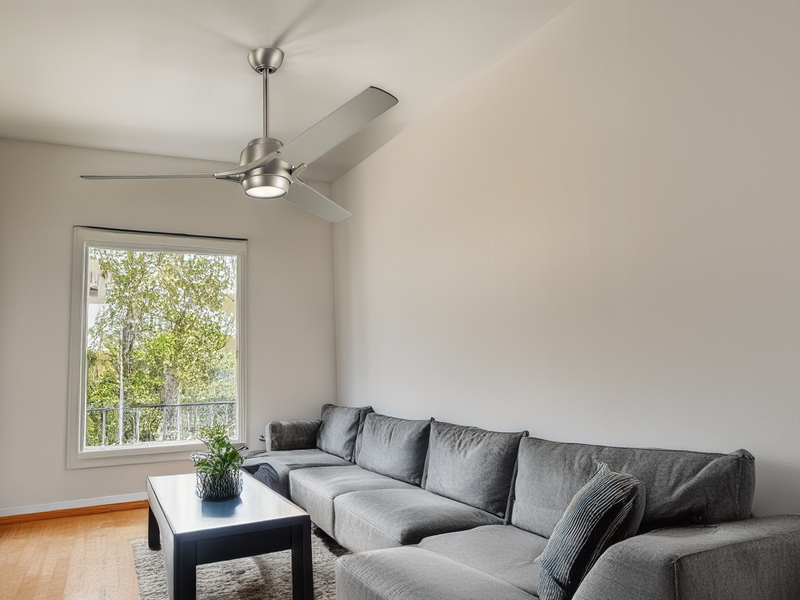 Deckenventilator mit Licht und Fernbedienung Silber, Ø 152cm
