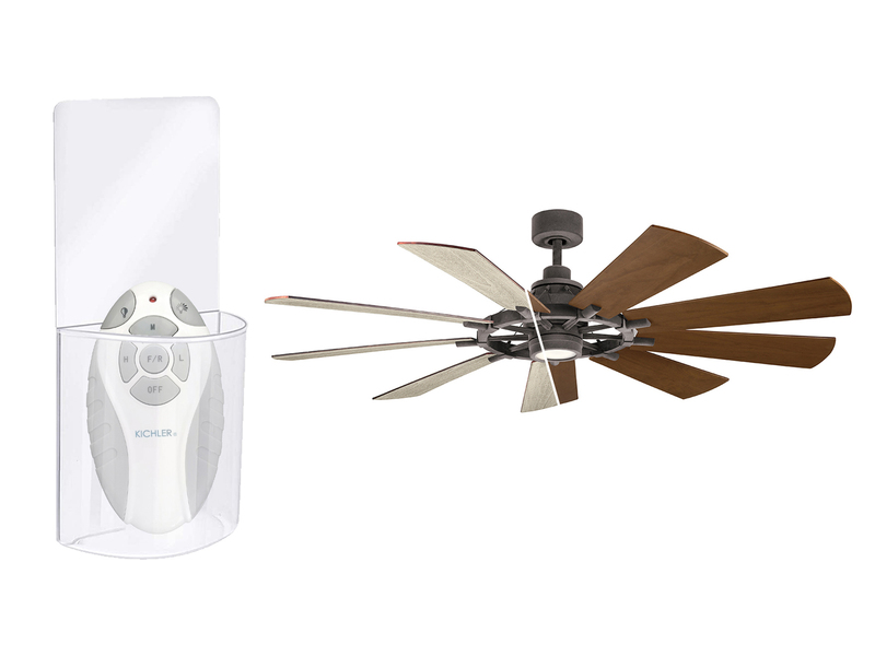 Deckenventilator mit Licht & wendbaren Flügeln in 2 Dekoren, Ø 165cm