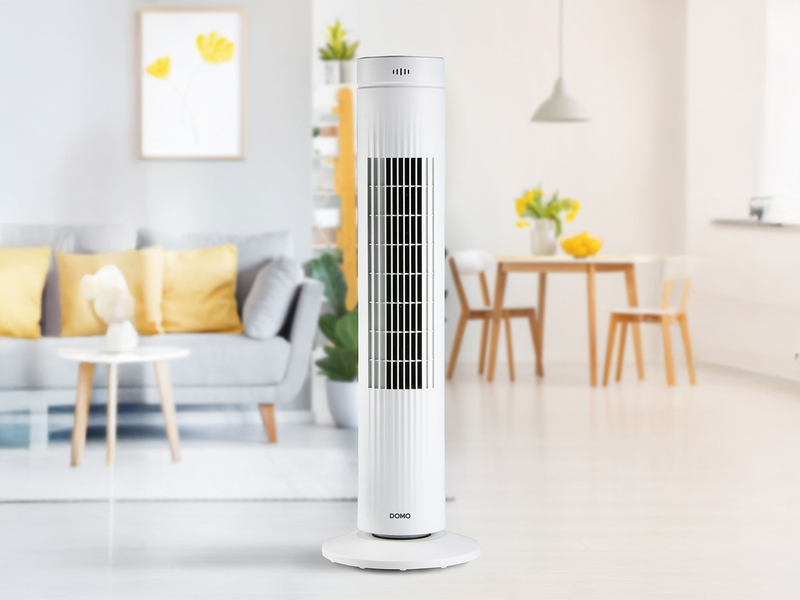 Säulenventilator leise, mit Timer & Fernbedienung, 3 Stufen, 35 W, Höhe 76cm