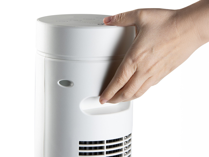 Säulenventilator leise, mit Timer & Fernbedienung, 3 Stufen, 35 W, Höhe 76cm