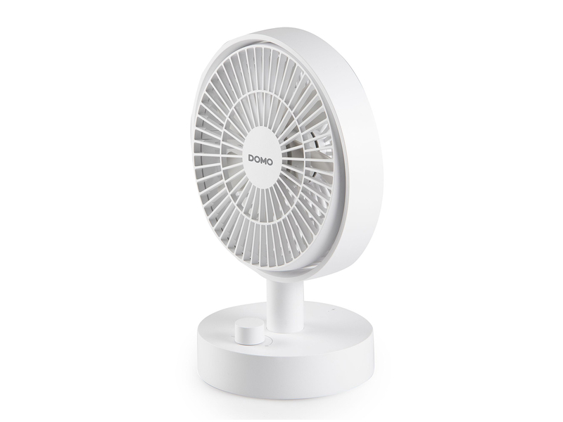 Mini Tischventilator mit Akku, tragbarer USB Camping Ventilator leise, Höhe 24cm