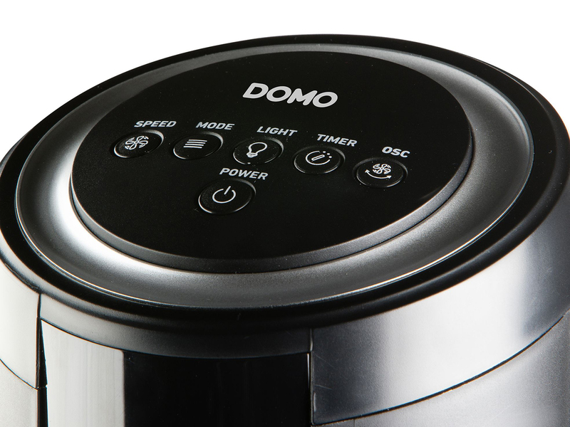 Säulenventilator mit Timer, Fernbedienung und Licht, Oszillation, Höhe 105,5cm