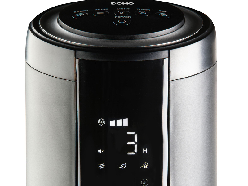 Säulenventilator mit Timer, Fernbedienung und Licht, Oszillation, Höhe 105,5cm