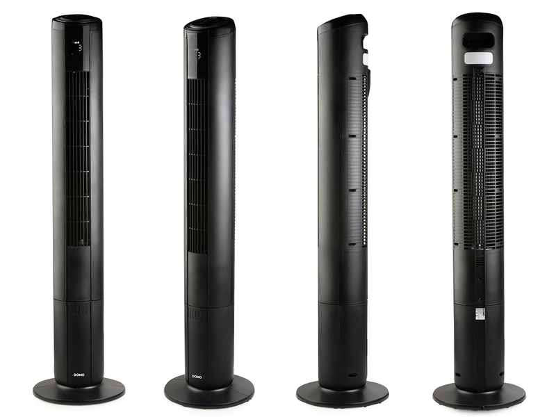 Säulenventilator mit Timer, Fernbedienung und Licht, Oszillation, Höhe 105,5cm