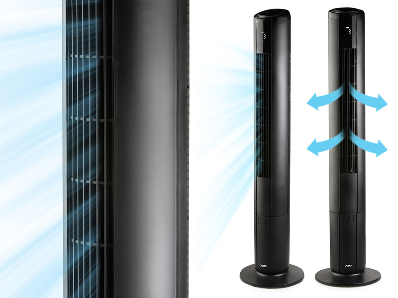 Säulenventilator mit Timer, Fernbedienung und Licht, Oszillation, Höhe 105,5cm