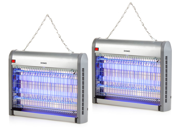 2er Set Insektenvernichter ohne Chemie 2x10W UV A-Lampe für 80m²