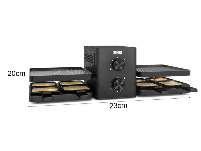 Raclette Grill Purify mit Luftfiltersystem, für 8 Personen, Beschichtung Keramik