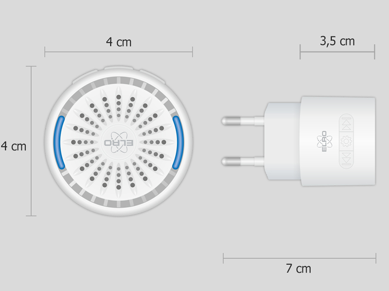 Funk Türklingel-Set, 2 Plug-in-Empfänger, Funkklingel wetterfest, Weiß