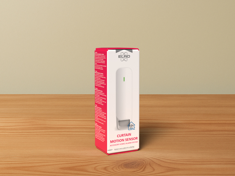 Vorhang-Bewegungsmelder für das ELRO AS98S Home2 Alarmsystem, Reichweite 12m/15°