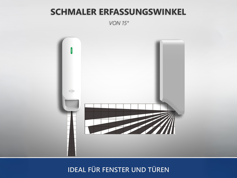 Vorhang-Bewegungsmelder für das ELRO AS98S Home2 Alarmsystem, Reichweite 12m/15°