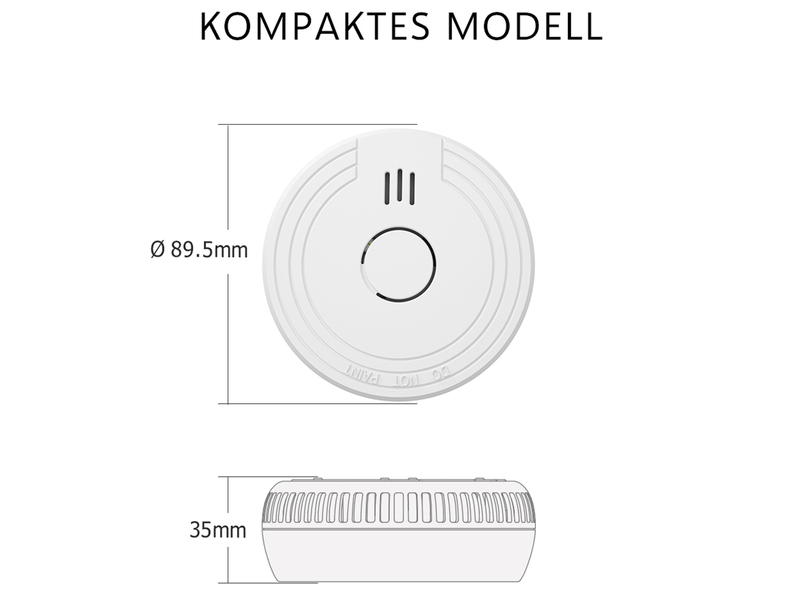 ELRO Brandschutzset: Rauchmelder mit Batterie, Kohlenmonoxid-Melder, Löschdecke