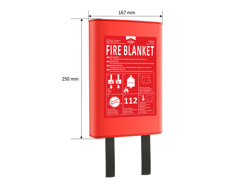 ELRO Brandschutzset: Rauchmelder mit Batterie, Kohlenmonoxid-Melder, Löschdecke
