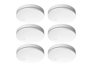 6er Set ELRO Optischer Rauchmelder mit 10 Jahres Batterie, Flach Höhe 2,3cm Weiß 6er Set ELRO Optischer Rauchmelder mit 10 Jahres Batterie, Flach Höhe 2,3cm Weiß