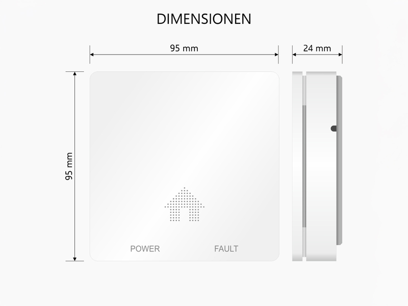 ELRO Brandschutzset: 2x Rauchmelder, 1x CO Melder mit 10 Jahres Batterien, flach