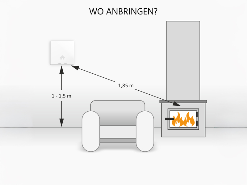 ELRO Brandschutzset: 2x Rauchmelder, 1x CO Melder mit 10 Jahres Batterien, flach