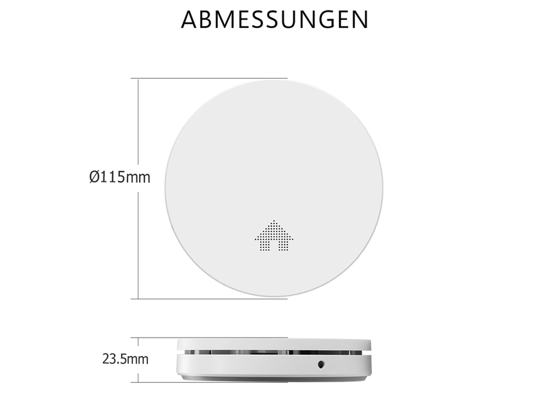 ELRO Brandschutzset: 2x Rauchmelder, 1x CO Melder mit 10 Jahres Batterien, flach