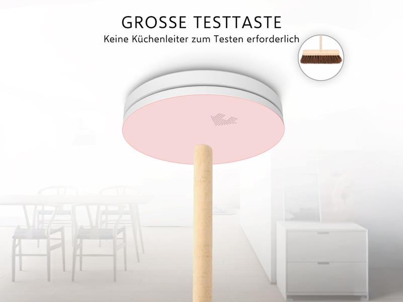 ELRO Brandschutzset: 2x Rauchmelder, 1x CO Melder mit 10 Jahres Batterien, flach