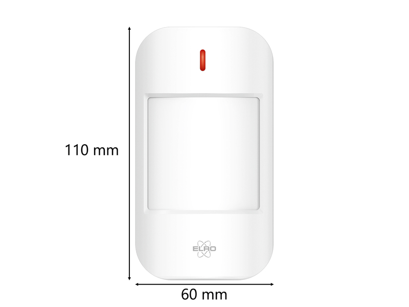 Bewegungsmelder für das ELRO AS98S Home2 Alarmsystem, Reichweite 12m/90°