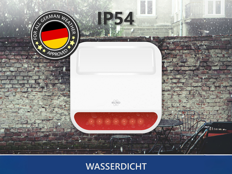 Außensirene für das ELRO AS98S Home2 Alarmsystem