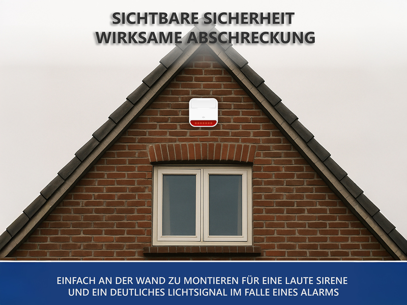 Außensirene für das ELRO AS98S Home2 Alarmsystem