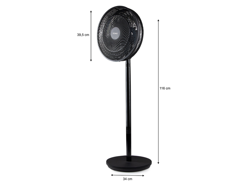 Standventilator / Tischventilator, leise, Oszillation, Höhe 68/91/116cm