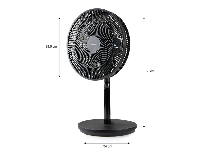 Standventilator / Tischventilator, leise, Oszillation, Höhe 68/91/116cm