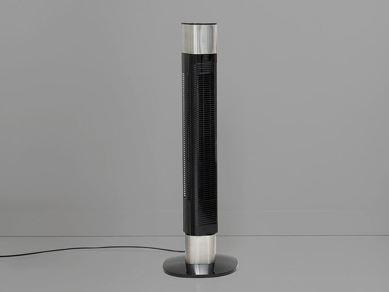Oszillierender Turmventilator sehr leise mit Fernbedienung Schwarz Höhe 103cm