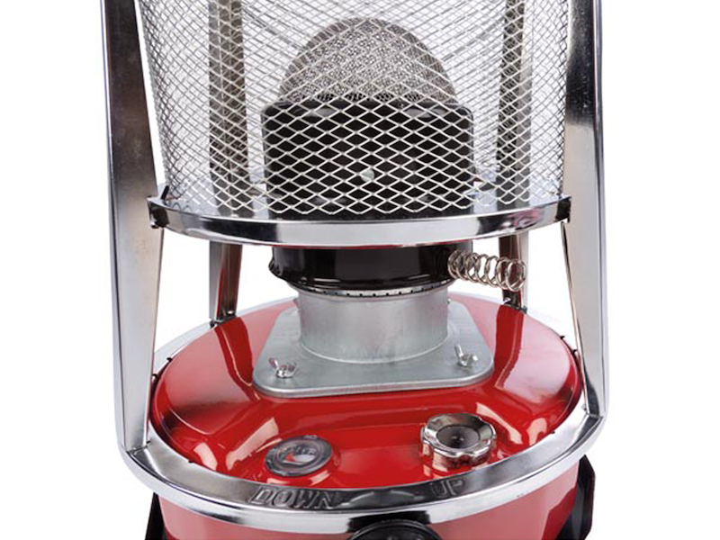 Petroleum Heizung mit Ersatzdocht, für bis zu 18m³, Tank 4,6L für bis zu 18h