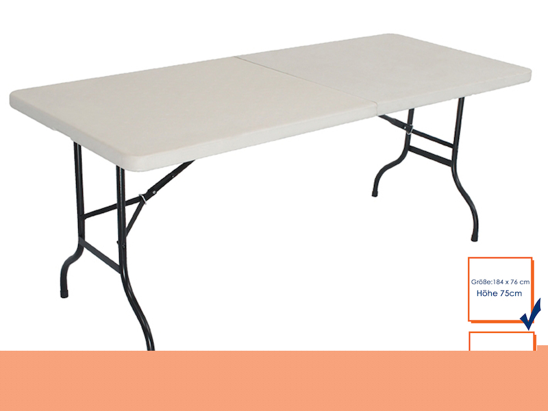 Klapptisch Stahlgestell Platte aus Polyethylen GGG B-Tisch - setpoint.de