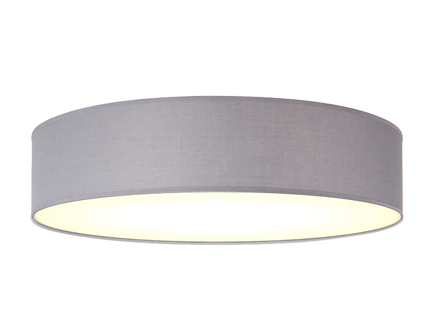 Elegante Deckenleuchte Stoffschirm rund fürs Wohnzimmer - Textil