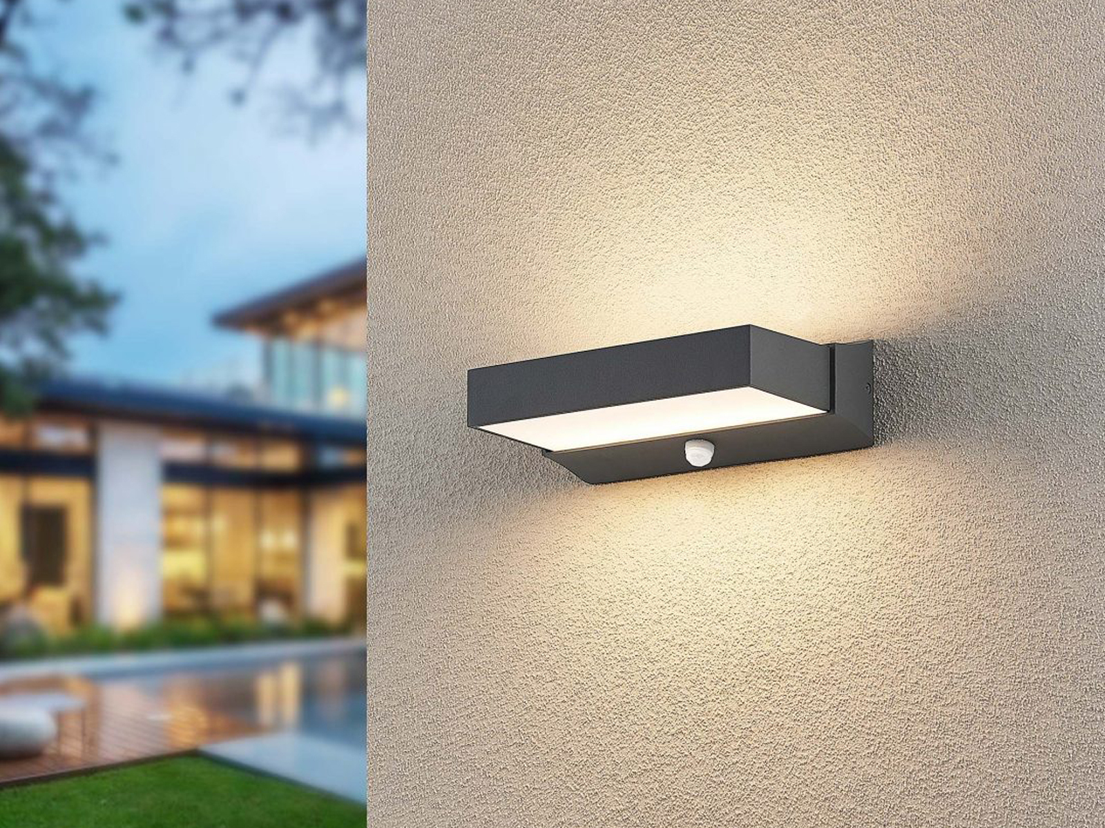 Lucande LED Wandleuchte Aussen Mit Bewegungsmelder, Produktbild-Vorschau 3