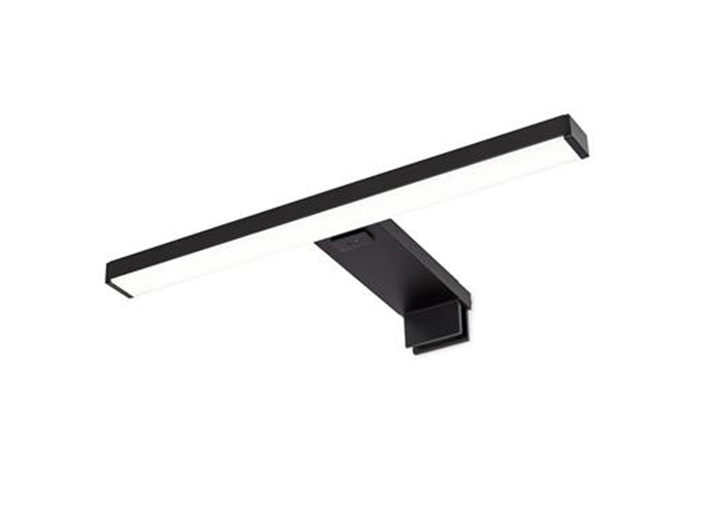 Elegante Spiegelleuchte mit Bewegungsmelder schwarz Metall Schranklampe fürs Bad Elegante Spiegelleuchte mit Bewegungsmelder schwarz Metall Schranklampe fürs Bad