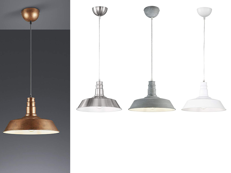 Decken Hängleuchten LED Lampenserie aus Metall im Industrielook Pendellampen