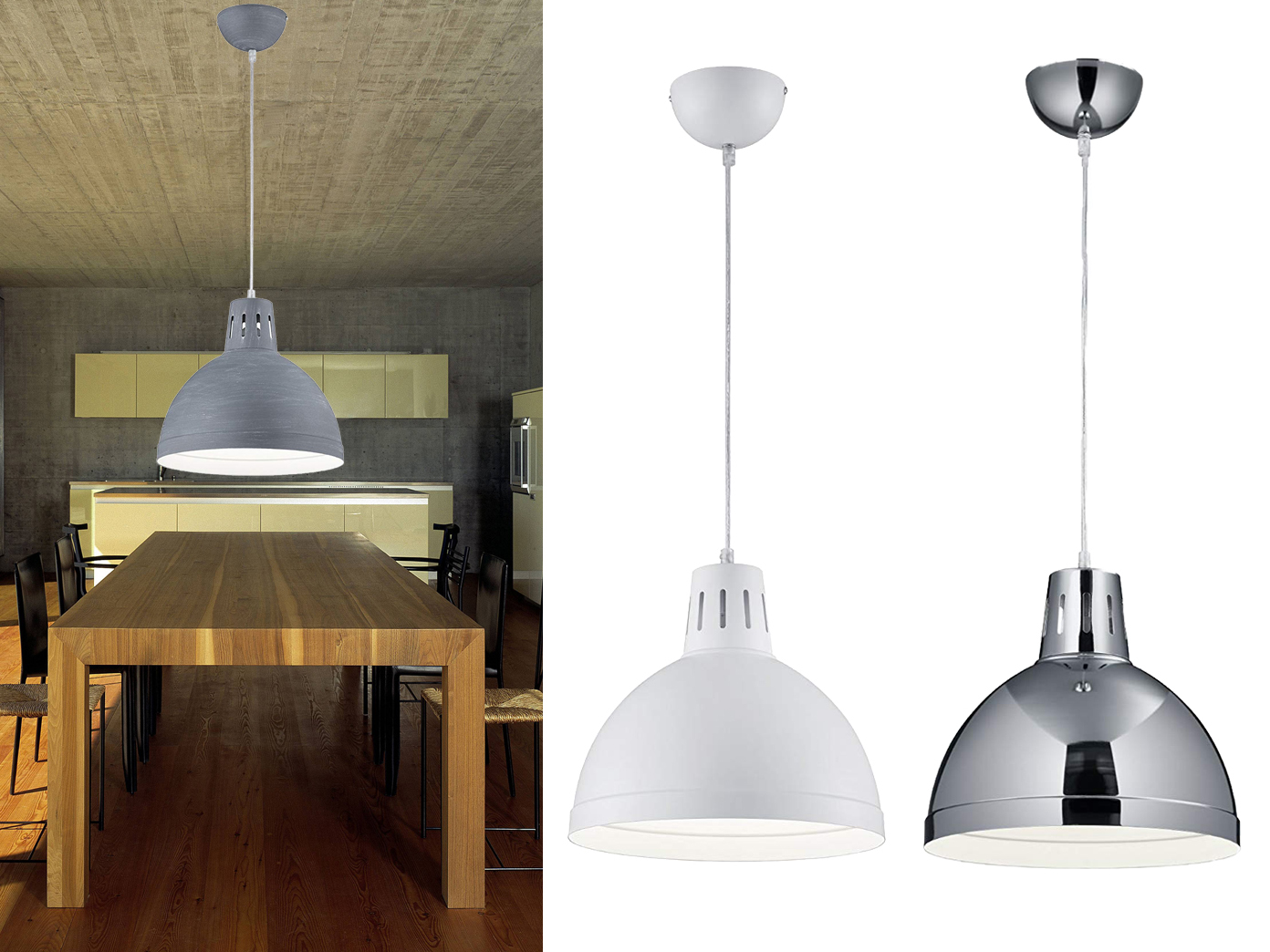 Vintage Pendelleuchte einflammig Industriedesign