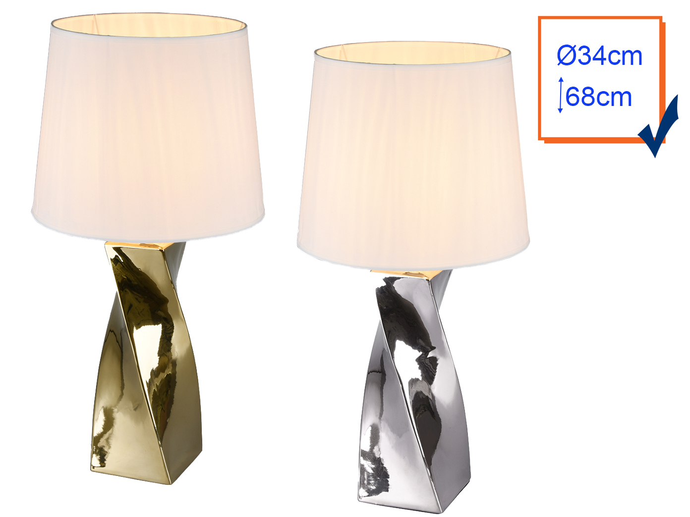 Moderne LED Nachtischleuchten für Nachttisch aus Keramik mit rundem